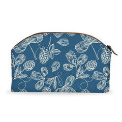Seamless Blue Floral Diva Pouch