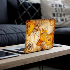 Wood Map 1 Laptop Skin