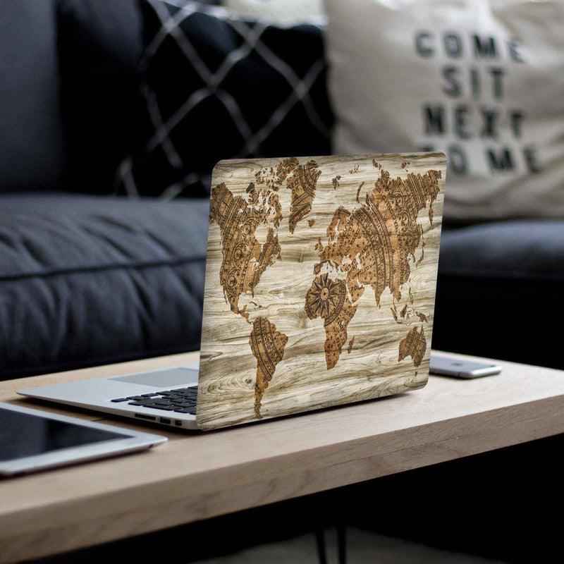 Wood Map 2 Laptop Skin Secondary image