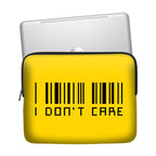 I Don't Care Laptop Sleeve