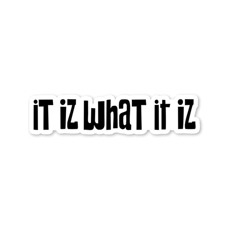 It iz What it iz Bike Fuel Tank Decal Secondary image