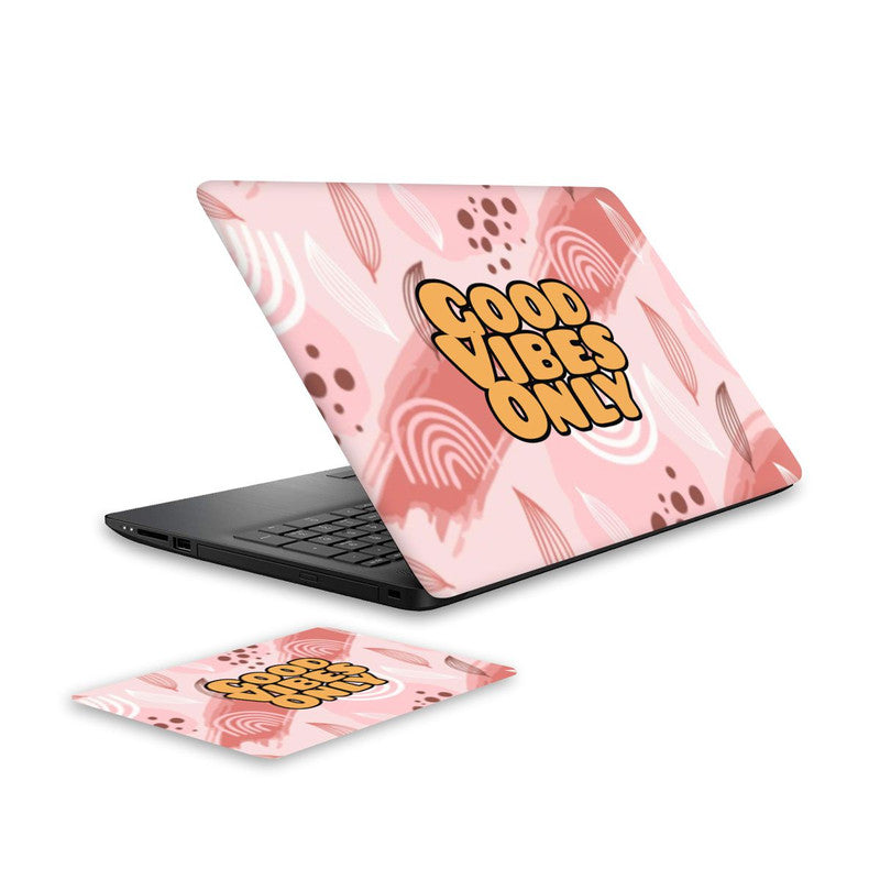 good-vibes-1-laptop-skin-and-mouse-pad-combo WrapCart India Main image