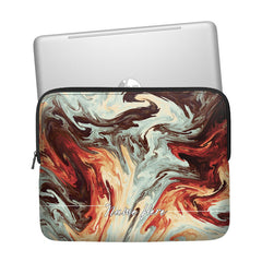 Coral Waves Custom Name Laptop Sleeve