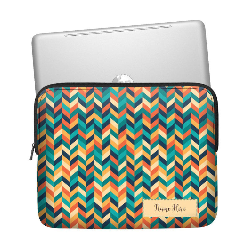 Z Leaves Custom Name Laptop Sleeve Main image