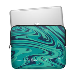 Flowy Custom Name Laptop Sleeve