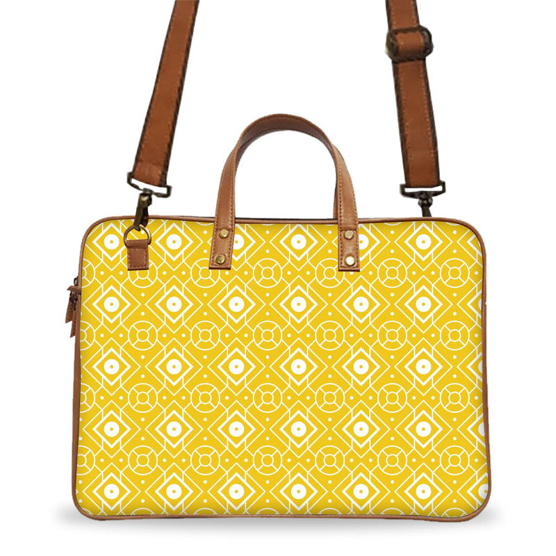 Sunshine Yellow Deluxe Laptop Bag Main image