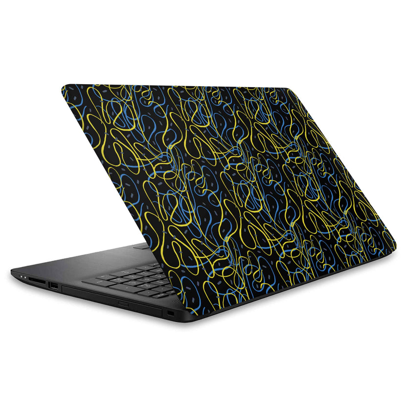 Yellow Blue Threads Design - WrapCart – WrapCart Skins