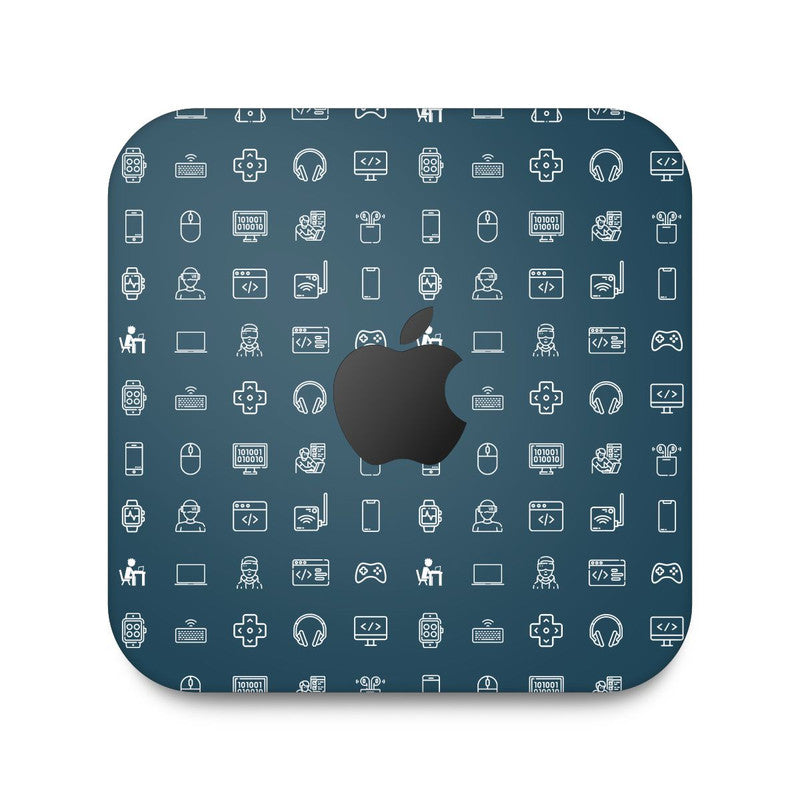 Aesthetic Purple Apple Mac Mini Skin Main image