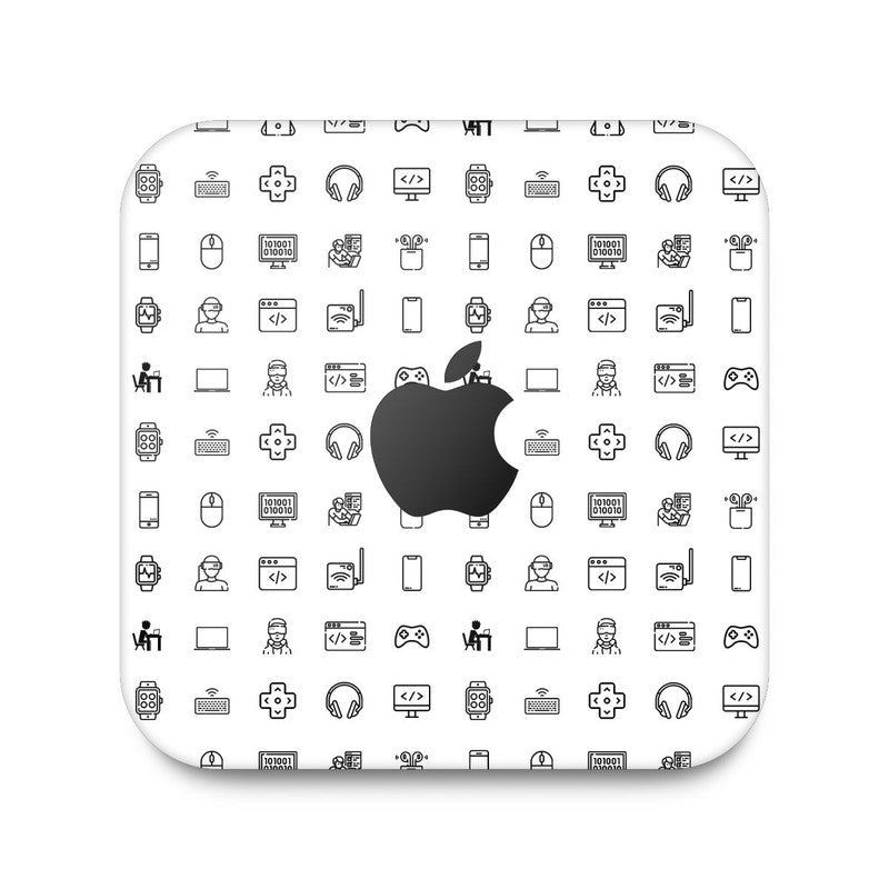 Aesthetic Purple Apple Mac Mini Skin Main image