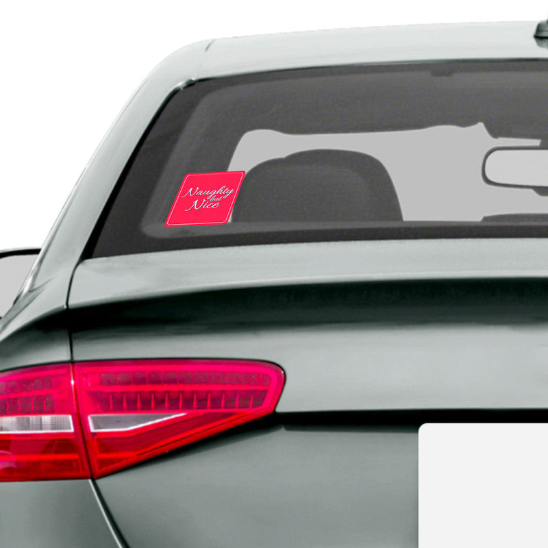 Naughty But Nice Car Sticker Secondary image