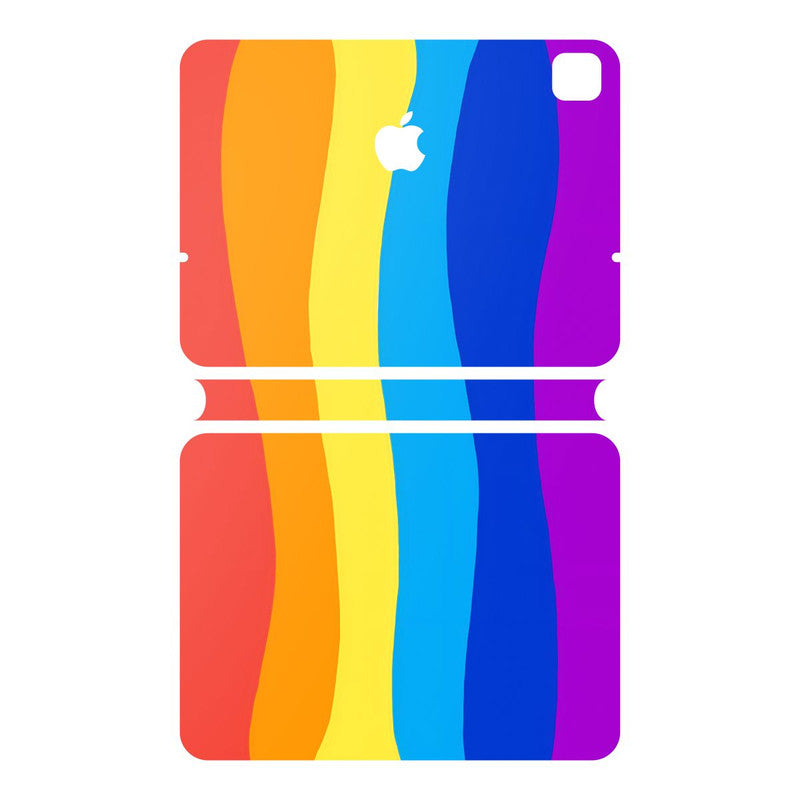 iPad Magic Keyboard Pastel Rainbow Skin
