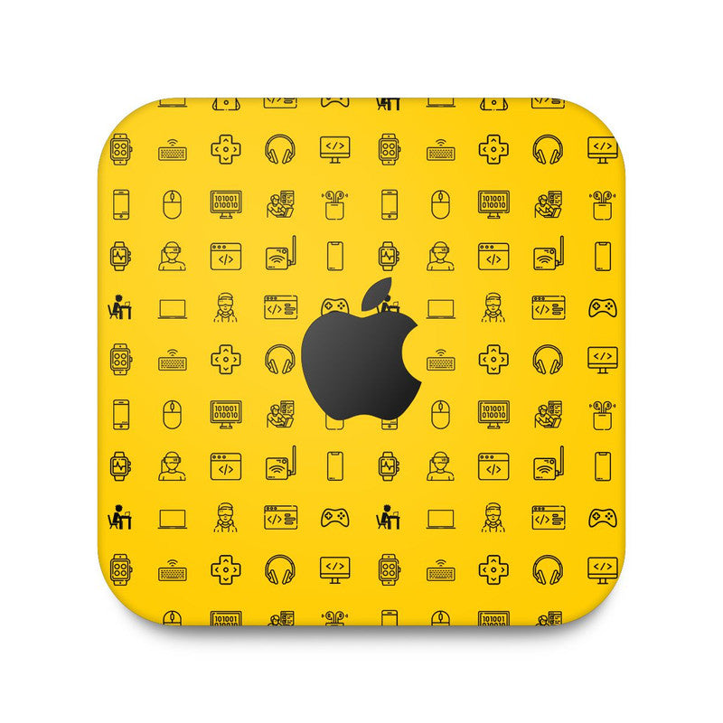 Aesthetic Purple Apple Mac Mini Skin Main image