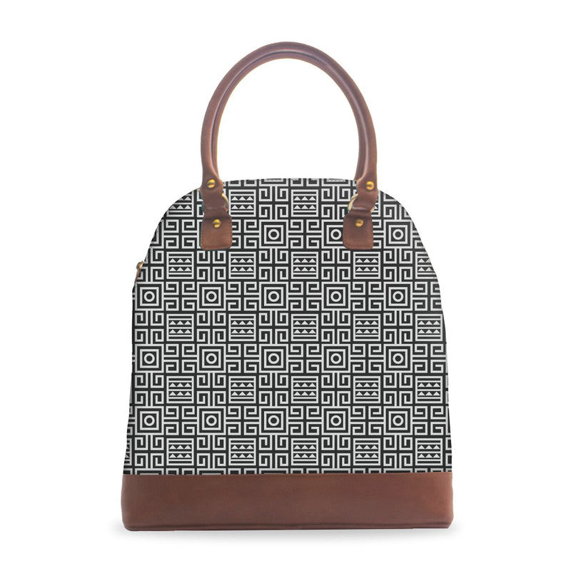 Tribal Black And White Deluxe Tote Bag