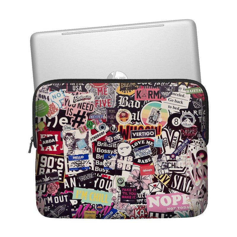 Junkyard Stickers Laptop Sleeve Main image