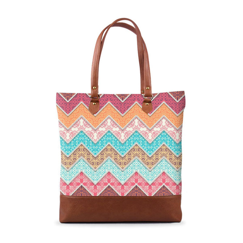 Waves Patterns Tall Tote Bag Main image