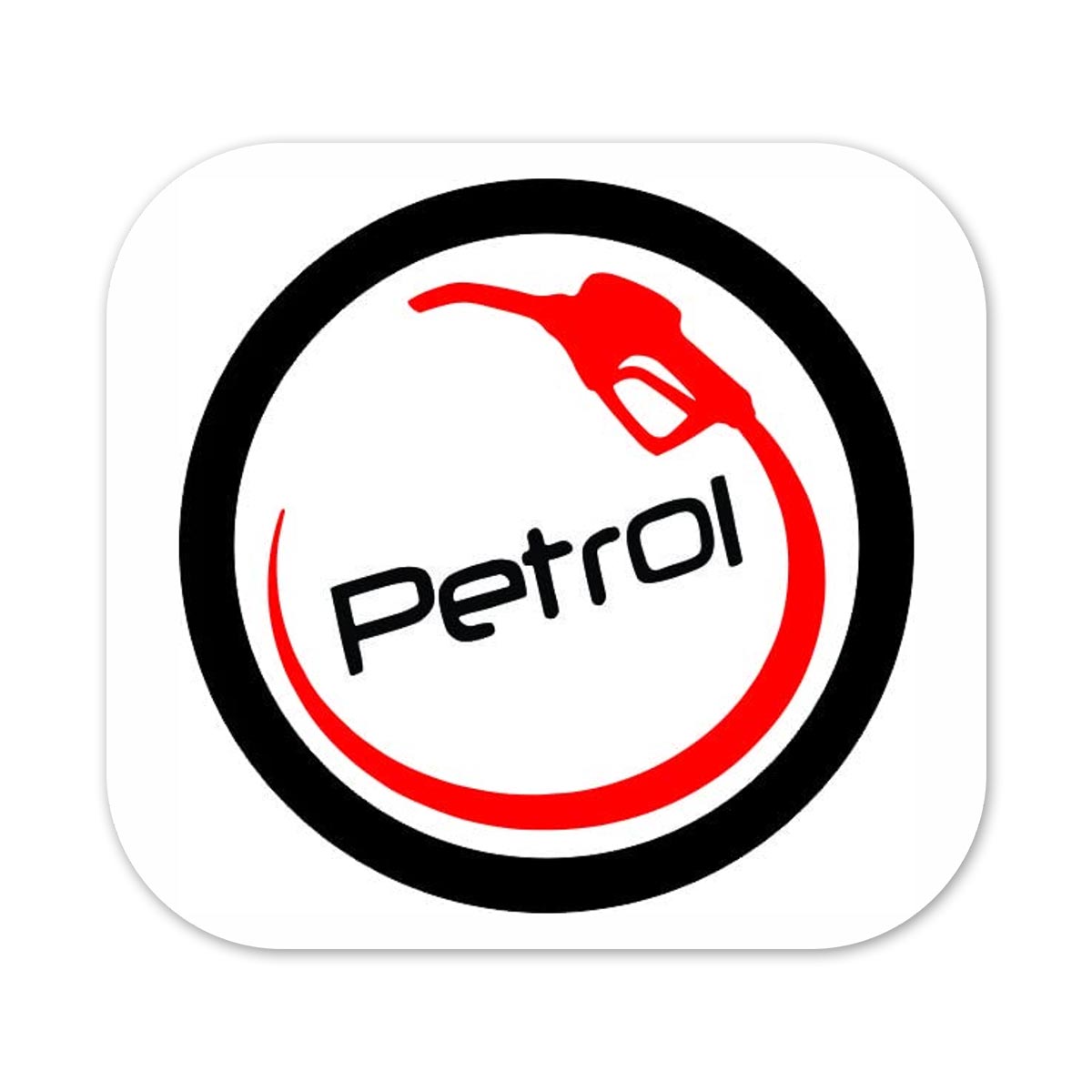 Petrol #4 SquareCar Fuel Tank Decal Secondary image