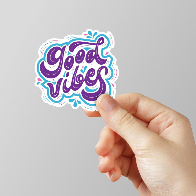 Good Vibes Laptop Sticker Main image