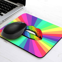 Rainbow Lips MousePad