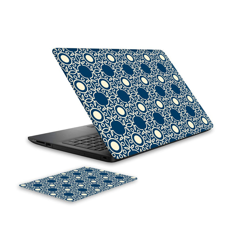 lacy-pattern-laptop-skin-and-mouse-pad-combo WrapCart India