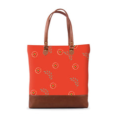 Artistic Floral Tall Tote Bag