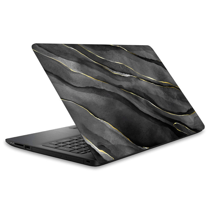 Royal Black Marble Laptop Skin Secondary image