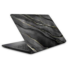 Royal Black Marble Laptop Skin
