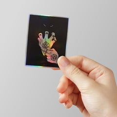 Holographic & Neon Laptop Stickers