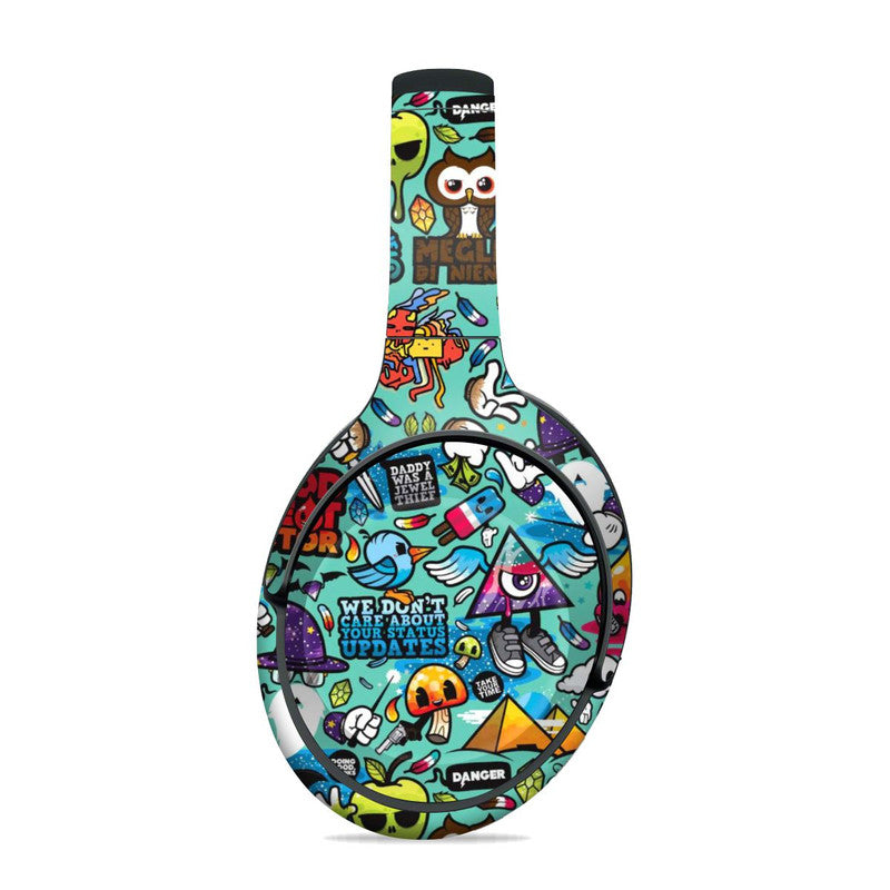 Blue Abstract Sony Headphone Skins