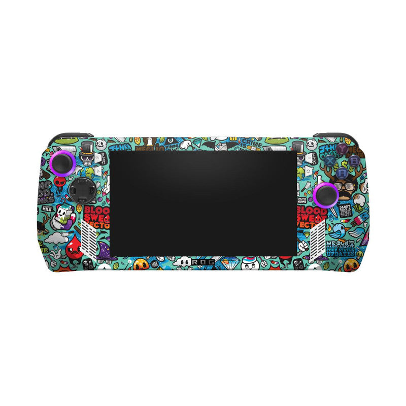 Blue Abstract ROG Ally Skin