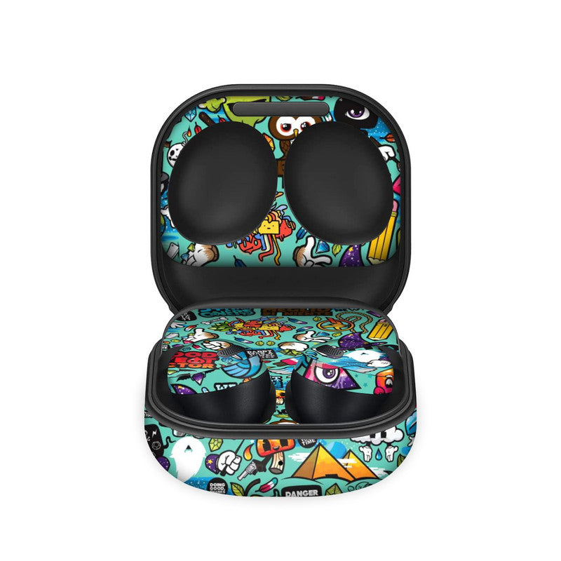blue-abstract-samsung-galaxy-buds-pro-skin