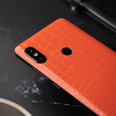Leather textured mobie skins, mobile wraps & mobile covers India