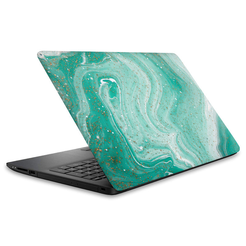 Aesthetic Green Marble 2 Laptop Skin Main image