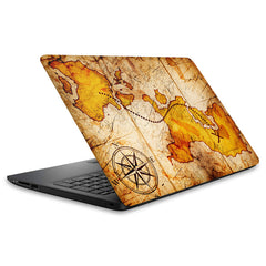 Wood Map 1 Laptop Skin