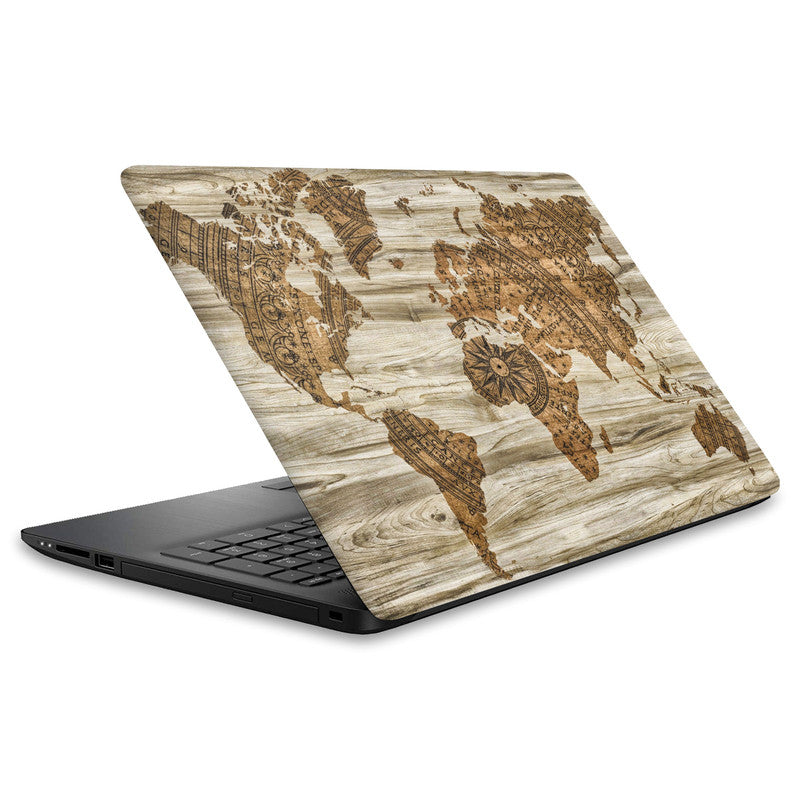 Wood Map 2 Laptop Skin Main image