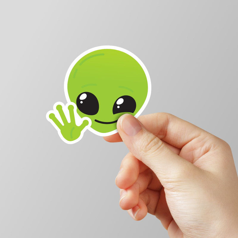 Hello Alien Laptop Sticker Main image