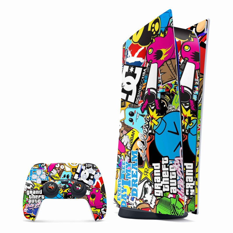 Sticker Bomb 1 PlayStation Skin - Skins For PlayStation 5 Main image