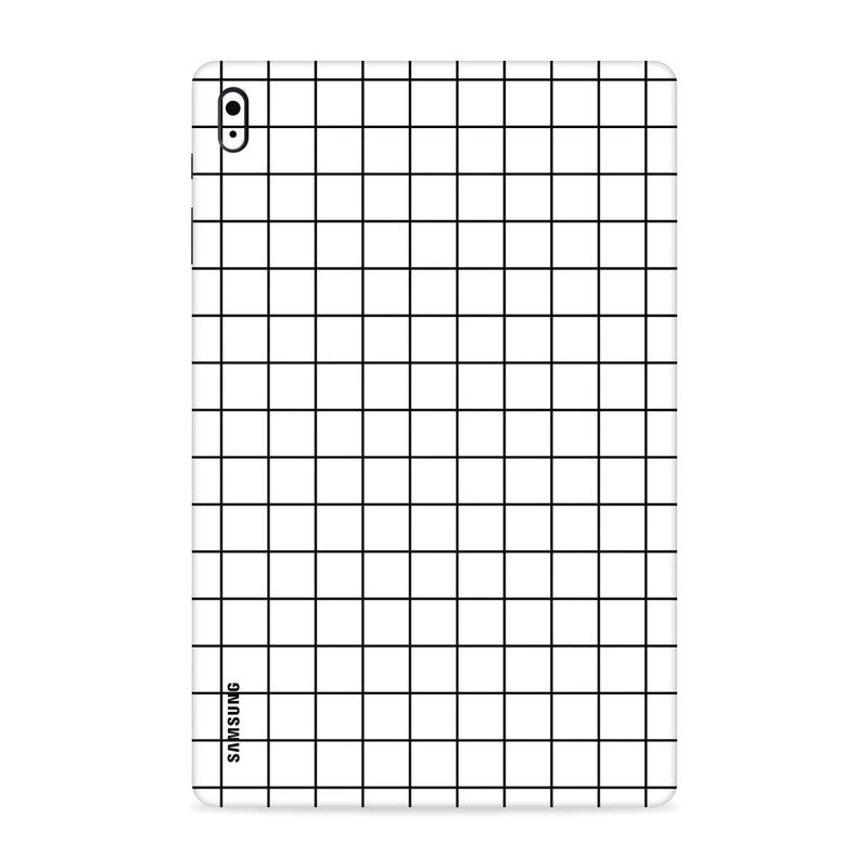 Squares White Tab Skin For Samsung Galaxy Tab A10.1 2019