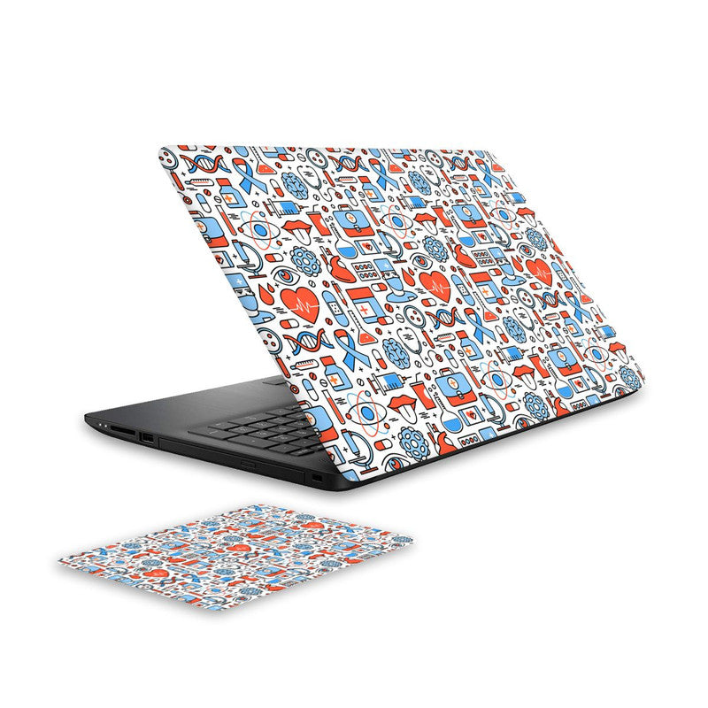 med-icon-1-laptop-skin-and-mouse-pad-combo WrapCart India