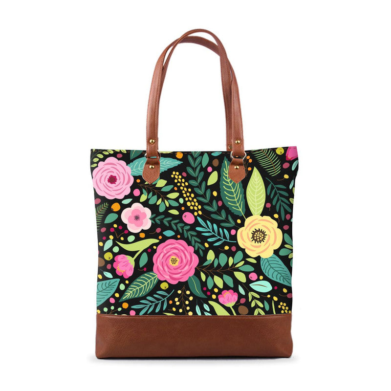 Exclusive Floral 4 Tall Tote Bag Main image