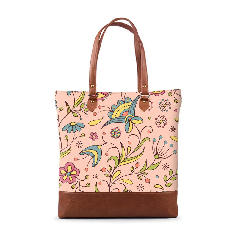 Exclusive Floral 5 Tall Tote Bag Main image