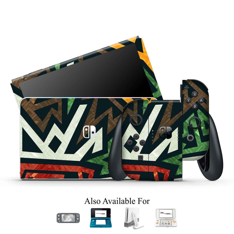 Aztec Abstract Nintendo Skin Main image