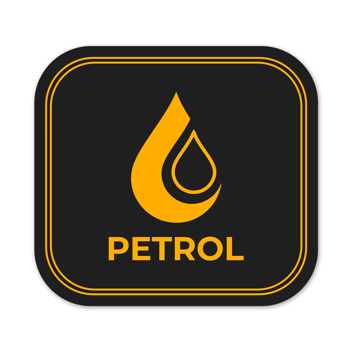 Petrol #7 Square Car Fuel Tank Decal Secondary image