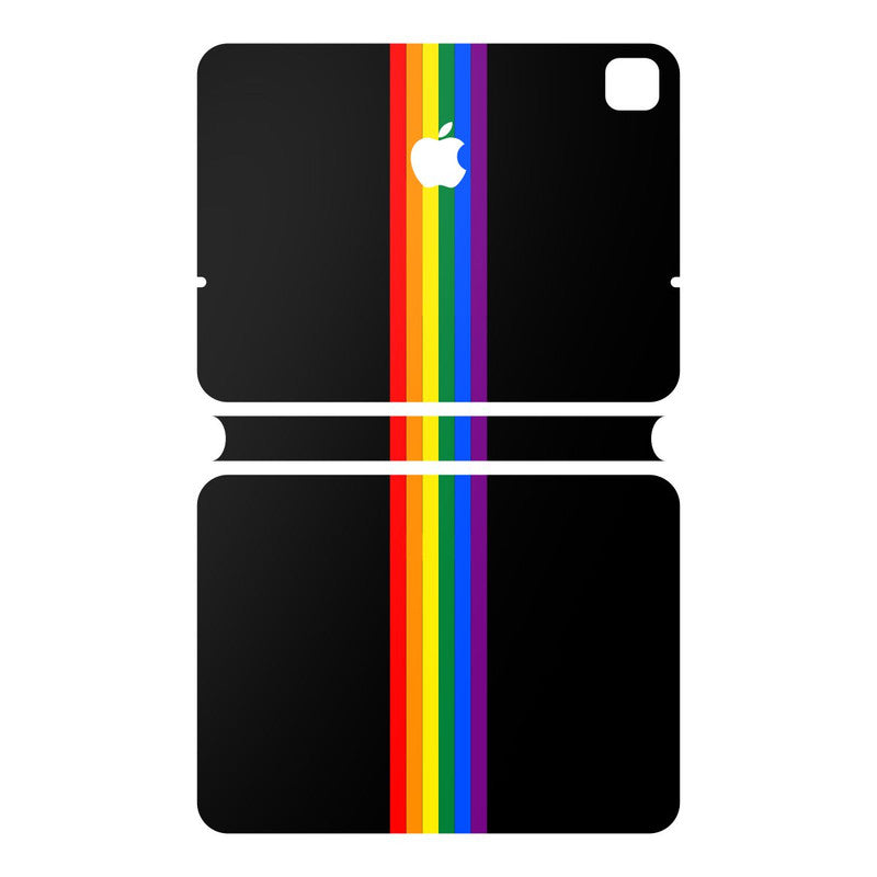 iPad Magic Keyboard Rainbow Lines Skin