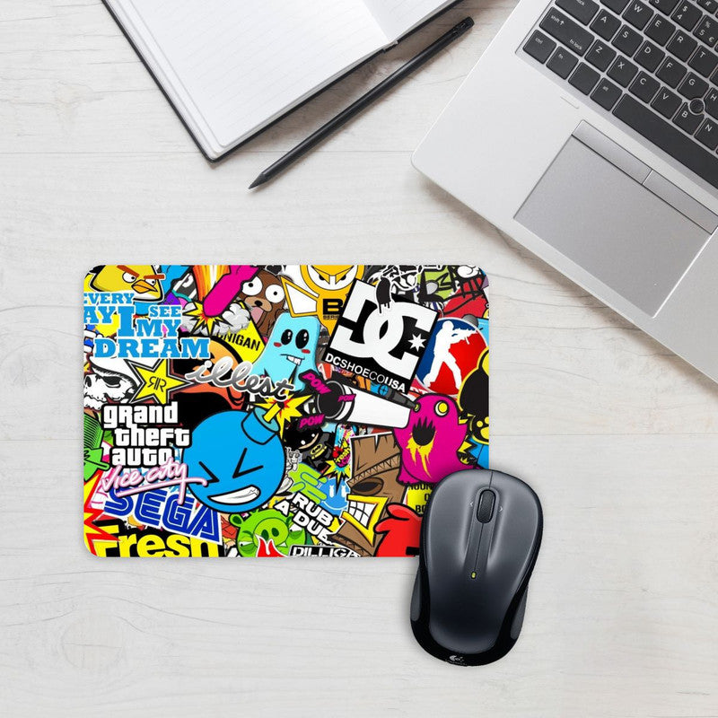 Vice City Stickers Mouse Pad Secondary image
