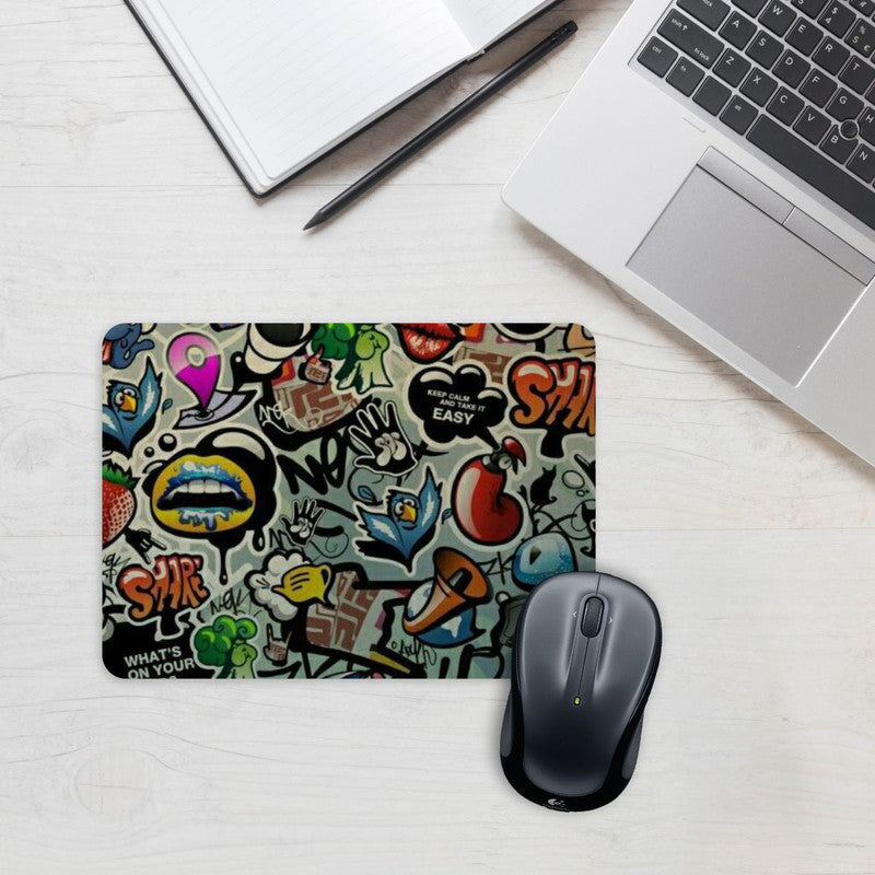 Vocalize Abstract Mouse Pad Secondary image