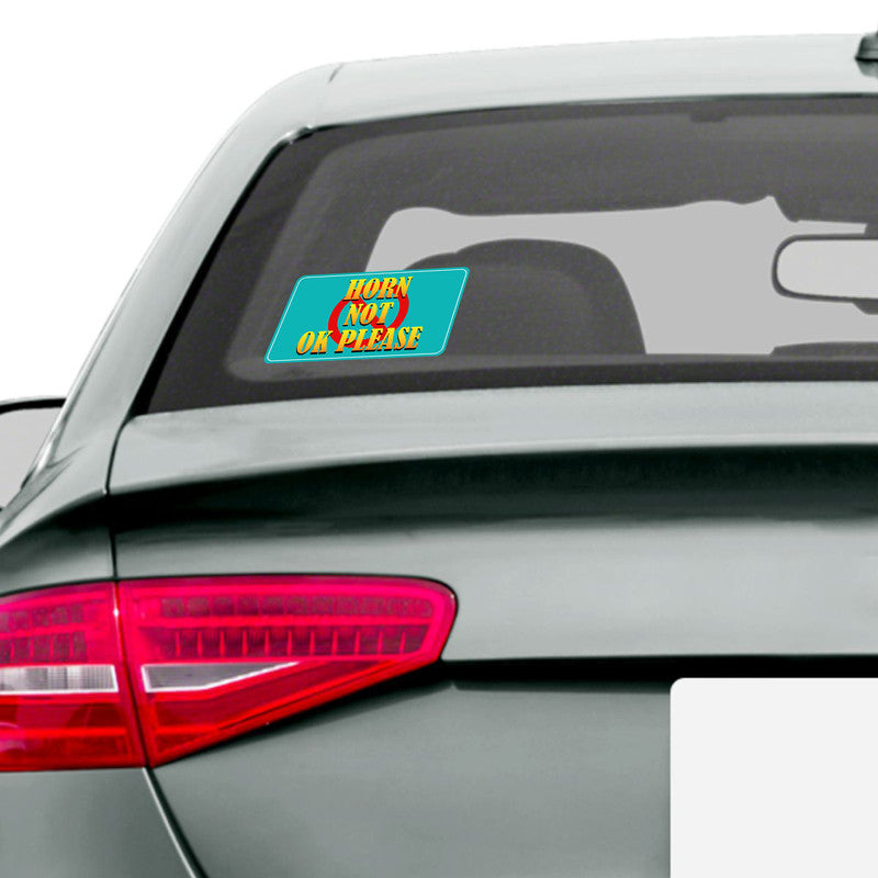 Horn Not Ok Please Car Sticker Secondary image