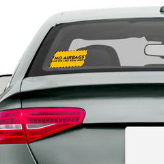 No Airbags Car Sticker