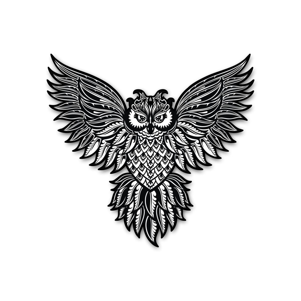 Owl Bike Fuel Tank Decal Secondary image