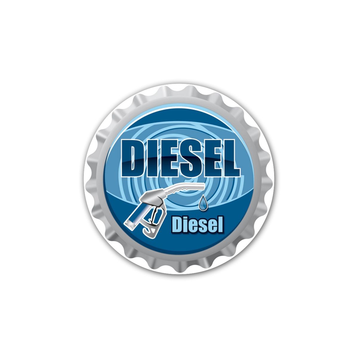 Diesel #2 Car Fuel Tank Decal Secondary image