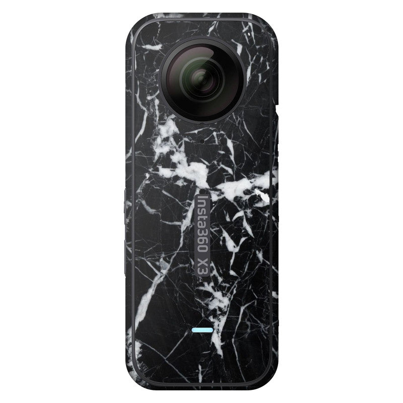 Black Marble Insta 360 Skin